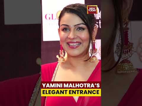 #biggboss18 #yaminimalhotra Stuns in Glamorous Shining Outfit at Character‑Tree Awards