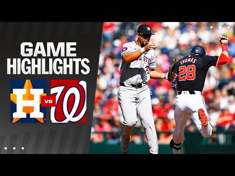Astros vs. Nationals Game Highlights (4/20/24) | MLB Highlights
