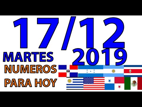 NUMEROS PARA HOY PALE 17 DE DICIEMBRE DEL 2019