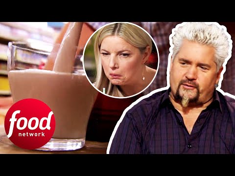 Guy Fieri SHOCKED: Chef Decides To Use Blue Cheese To Make A MILKSHAKE | Guy's Grocery Games
