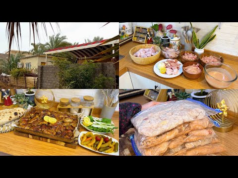 يوميات بيتنا 🏡وصلت المنقذه 🥹تفريزات رمضان  واطيب فطور مع الامطار🌧️