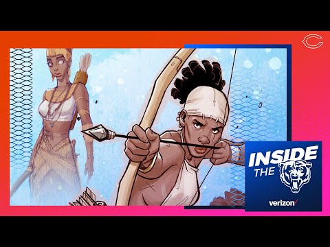 Christian Jones brings African roots to life through comic form | Chicago Bears video clip