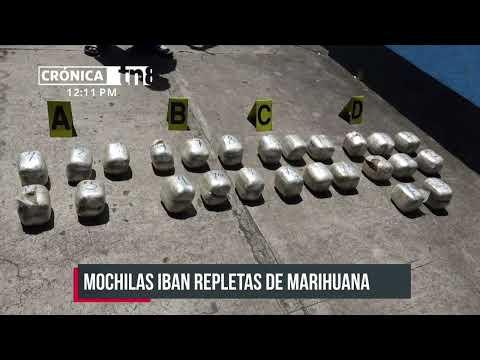 Policía Nacional en Matagalpa detiene a 8 sujetos e incauta 51 libras de marihuana - Nicaragua