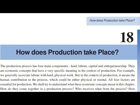 How does production takes place ? (part 5)| 9th sst chapter 18 | CGBSE | Economics