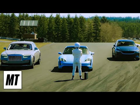 Porsche Taycan Crazy Fast Lap! | Top Gear America | MotorTrend
