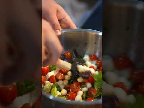Caprese pasta salad, perfect for summer.