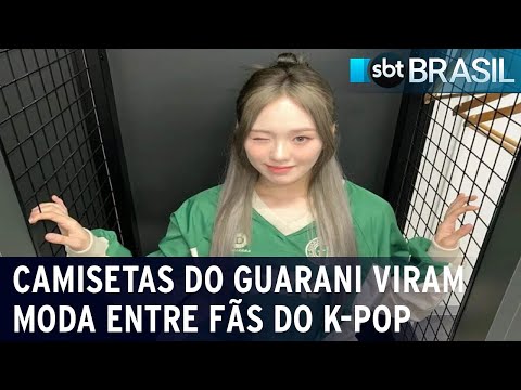 Camisetas do Guarani viram moda entre fãs do K-Pop na Ásia | SBT Brasil (27/01/24)