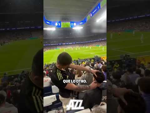 AZZARO REACCIONA AL HINCHA CORTÁNDOSE EL PELO EN LA CANCHA - #azzaro #realmadrid #banfield
