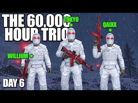 How a 60,000 Hour Trio Plays in a Clan Infested Server in Rust... Ft Qaixx + Willjum