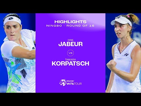 Ons Jabeur vs. Tamara Korpatsch | 2023 Ningbo Round of 16 | WTA Match Highlights