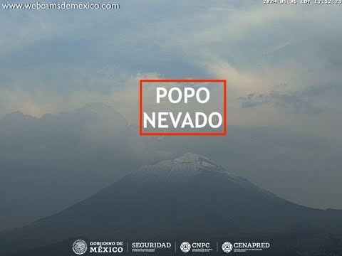 #POPOCATÉPETL | Nevado cráter. El #Volcán #EnVivo