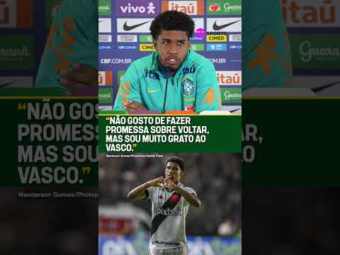 "NÃO GOSTO DE FAZER PROMESSA!" ANDREY SANTOS VAI VOLTAR PRO VASCO UM DIA? #shorts