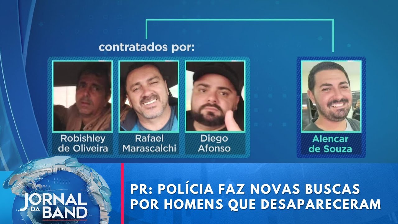 Polícia faz novas buscas por homens que desapareceram no PR | Jornal da Band