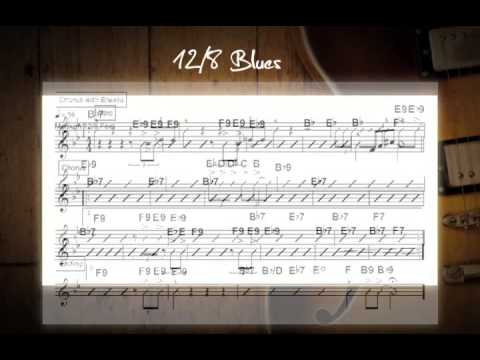 12/8 Blues Jam Track In Various Keys - Guitar Backing Track