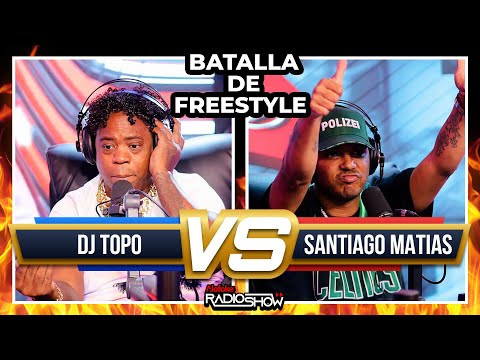 DJ TOPO VS SANTIAGO MATIAS - BATALLA DE FREESTYLE (PROBANDO NUEVA CABINA DE ALOFOKE RADIO SHOW)