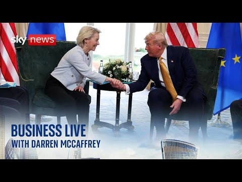 Business Live | Stocks bounce on the news of a US-EU trade deal