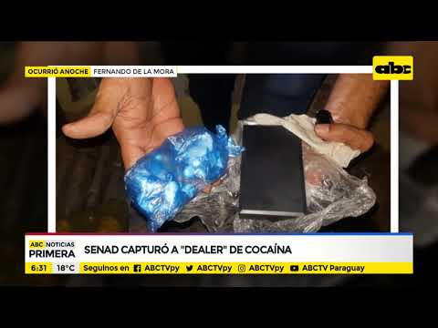 SENAD capturó a dealer de cocaína