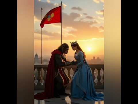 সাহসী বানর ও রাজকুমারীর গল্প..#ai #viral #cartoon #funny #trnding #funny #ai video