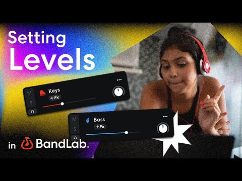 Setting leves in BandLab's free web Mix Editor (BandLab Tutorial)