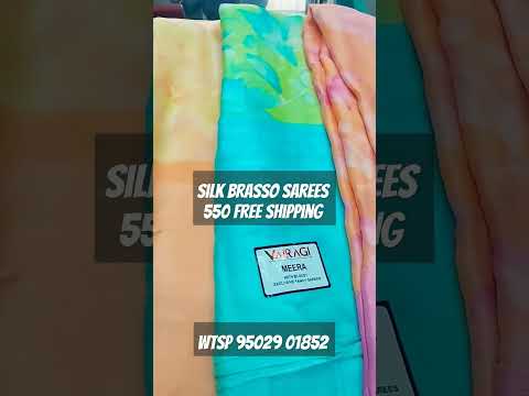 silk brasso sarees# daily wear sarees # yt#trending #viral #2023 #shots #shortvideo