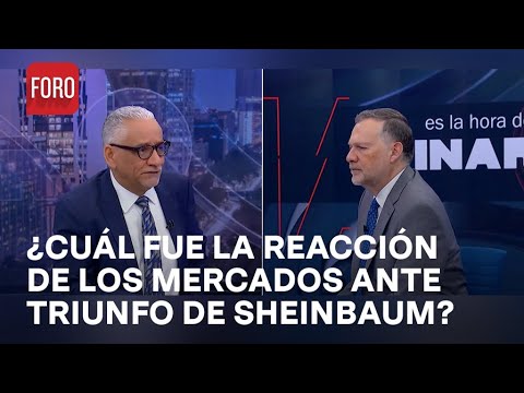 ¿Debe preocupar reacción de los mercados ante triunfo de Claudia Sheinbaum? - Es la Hora de Opinar