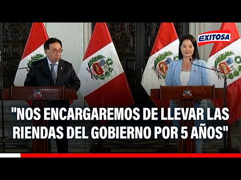 🔴🔵 Keiko Fujimori: "En 5 años nos tocará hacer la misma misión que hoy nos da el pdte. Balcázar"