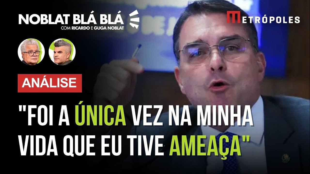 SAIU PELA CULATRA Flávio Bolsonaro tenta defender seu pai na CPI do Crime e senador denuncia ameaça