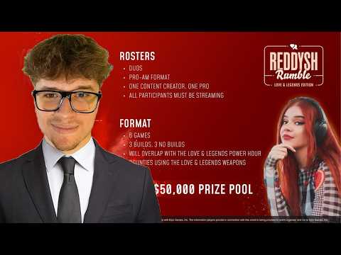 🔴Joc la Reddysh Rumble ( 50.000 $ ) w/@turtl3fn156 I Fortnite Romania