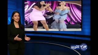 دينا الشربيني وروبي يشعلان الأجواء بأغنية مع السلامة باي باي بحضور كريم عبدالعزيز وزوجته