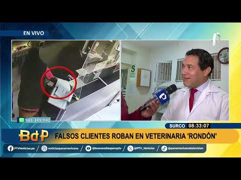 BDP Falsos clientes roban veterinaria Rondón