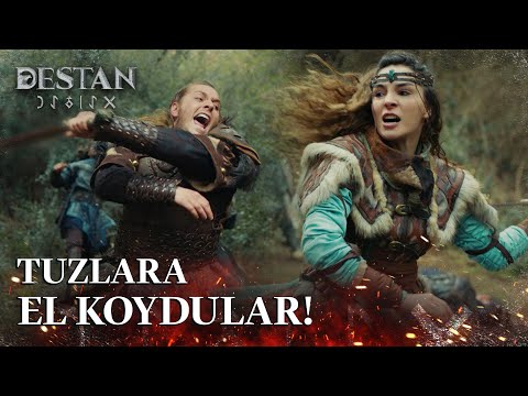 Akkız ve Temur, Gök Kağanlığı'nın tuzuna el koyuyor! - Destan 16. Bölüm