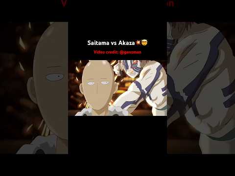 Saitama vs Akaza💥☠️|| saitama used 00000.0% power || #saitama #shorts #anime #onepunchman