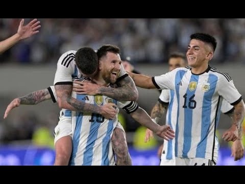 Argentina venció 2-0 a Panamá y Lionel Messi marcó su gol número 800