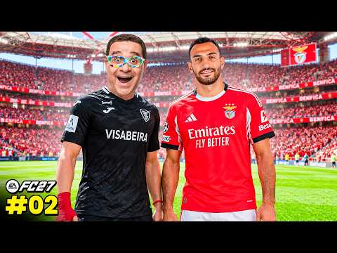EAFC 27 MODO CARREIRA #2 - JOGO CONTRA O BENFICA NA 1ª JORNADA