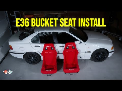 How To EASILY Install Bucket Seats in a BMW E36 Race Car