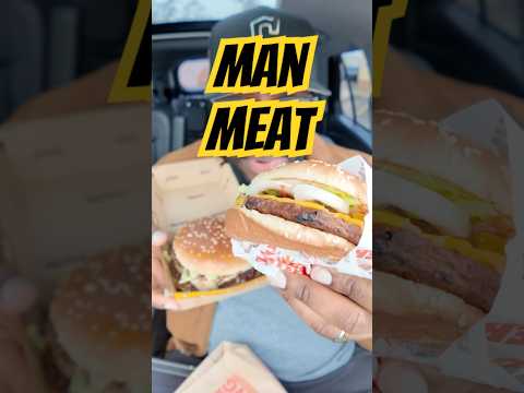 Human Meat ain't that bad! 👀 McDonald's Big Arch vs Burger King’s New Whopper! #foodreview #shorts