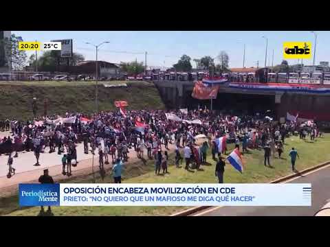 Oposición encabeza movilización en Ciudad del Este