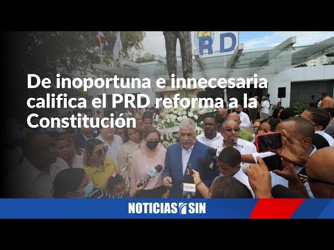 PRD advierte no apoyará reforma a la Constitución