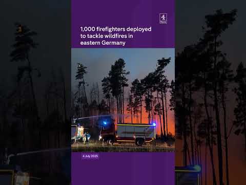 Wildfires rage in eastern Germany