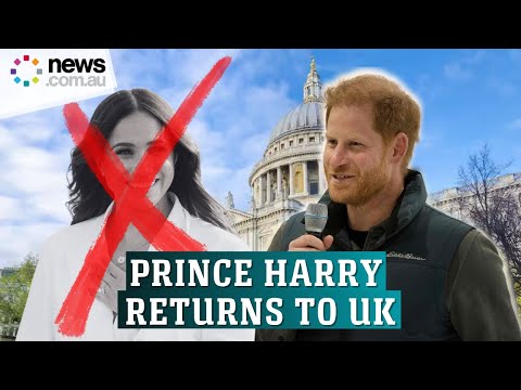 Prince Harry confirms return to UK without Meghan Markle