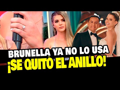 BRUNELLA HORNA SE QUITA EL ANILLO DE CASADA QUE LE DIÓ RICHARD ACUÑA