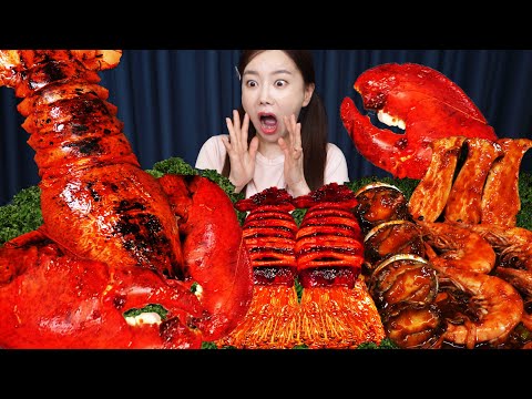 오랜만에 해물찜 😎 대왕 랍스터 🦞 오징어 팽이버섯 해물찜 먹방 Super Giant Lobster Seafood boil Recipe Mukbang ASMR Ssoyoung