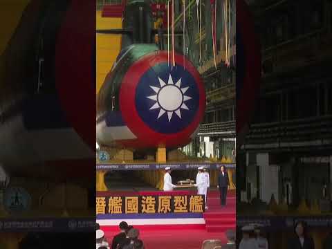 Taiwan test launches its first domestically-produced submarine