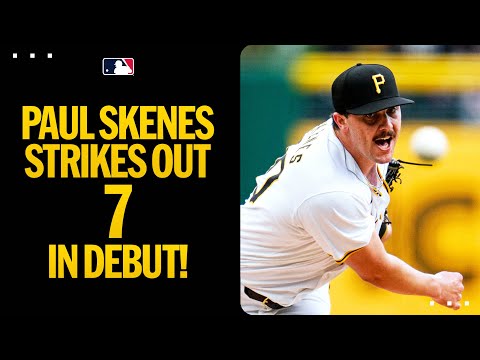 Paul Skenes fans 7 in his MLB Debut!
