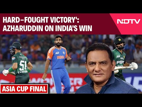 'It's A Hard-Fought Victory': Azharuddin On India's Win Against Pakistan