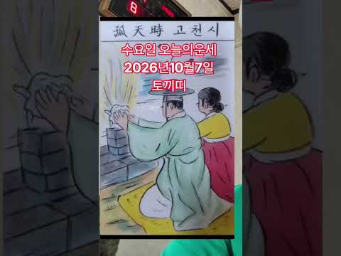 <strong>토끼띠</strong> 오늘의운세 2026년10월7일 운세 #운세 #오늘의운세