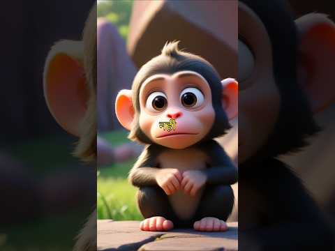 Padhai Se Mila Hal! 🧠🐵 | Bandar Aur Tractor Ki Kahani | Kids Learning Story #shorts