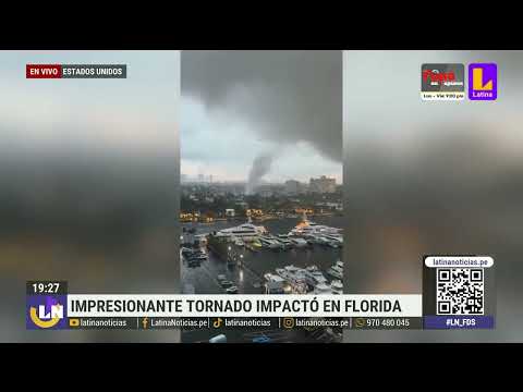 Impresionante video del impacto de un tornado en Florida, Estados Unidos
