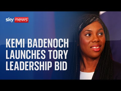 Watch live: Kemi Badenoch launches her leadership bid