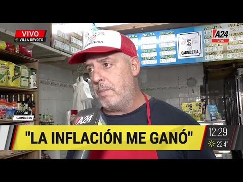 Sergio es un comerciante que debe cerrar un local que abrió en enero:  La inflación me ganó